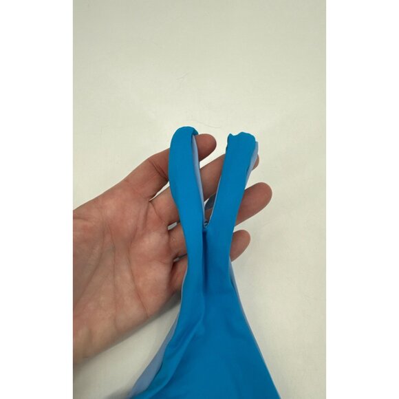 L Space Womens Reversible Bikini Top Large Blue & Light Blue - Picture 3 of 7
